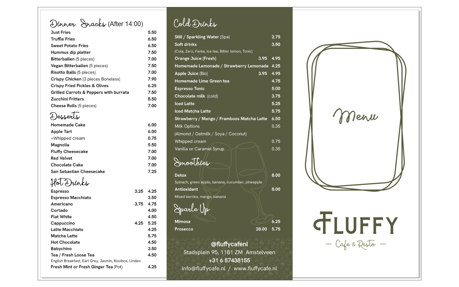 Menu Page 1