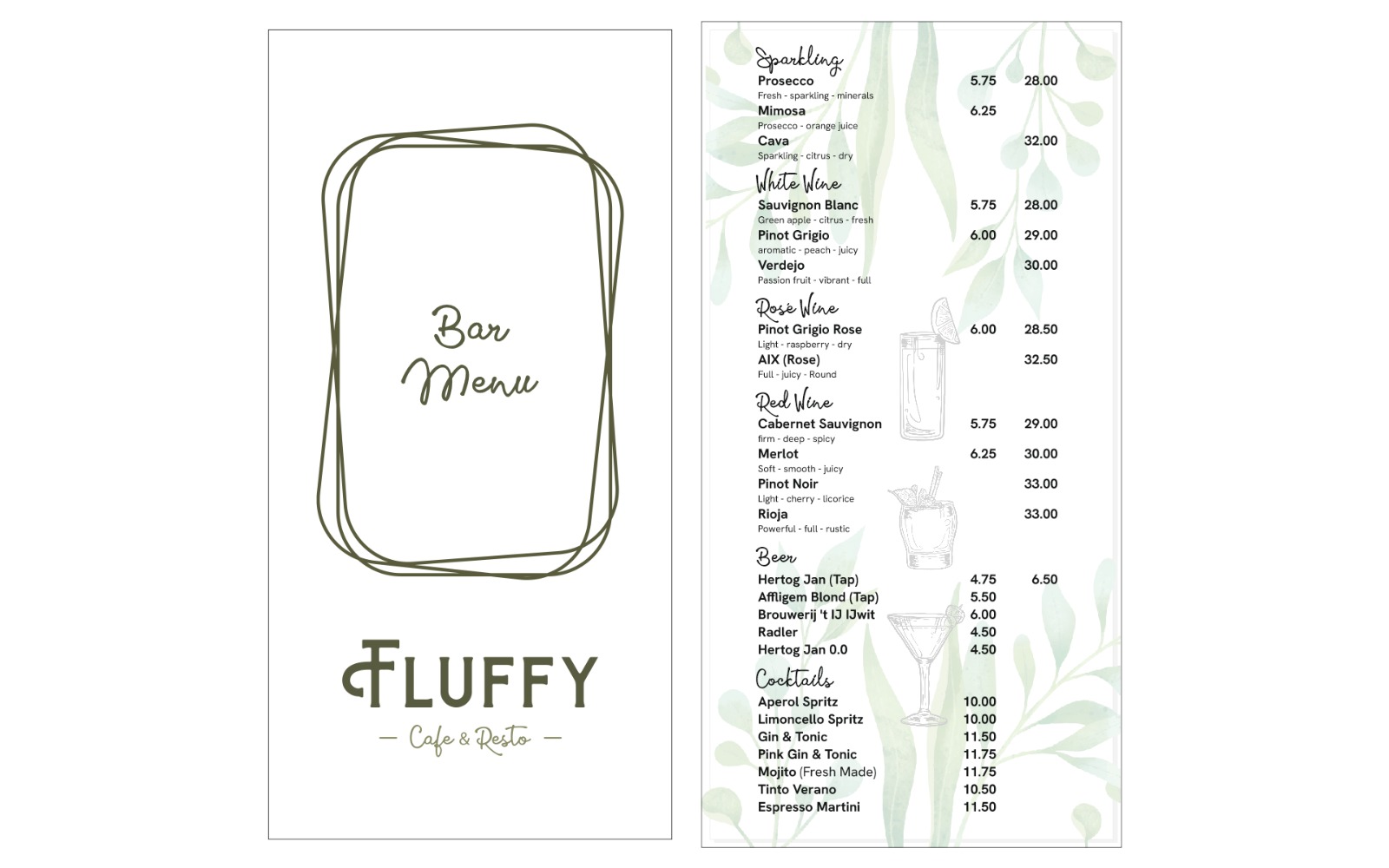 Menu Page 3